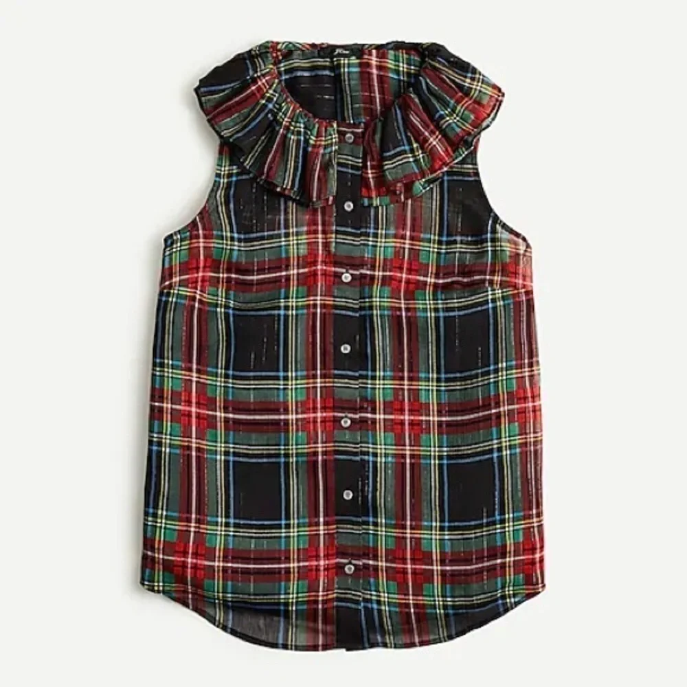 J. Crew sleeveless ruffle